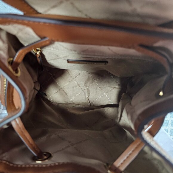 Michael Kors Jet Set Medium Pebbled Leather Backpack NWOT - Picture 10 of 13